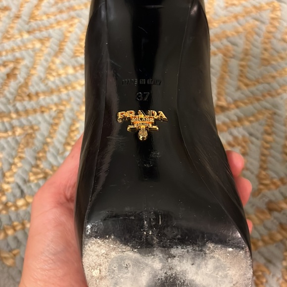 Black Prada High Heeled Booties - Picture 5 of 13